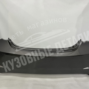 Бампер задний Hyundai Solaris (15) SAE Carbon Flash Серый металлик