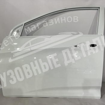 Дверь передняя ЛЕВАЯ Hyundai Solaris PGU Crystal White Белый