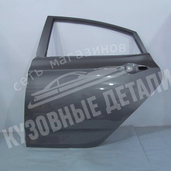 Дверь задняя ЛЕВАЯ Hyundai Solaris SAE Carbon Grey Carbon Grey Серый металлик
