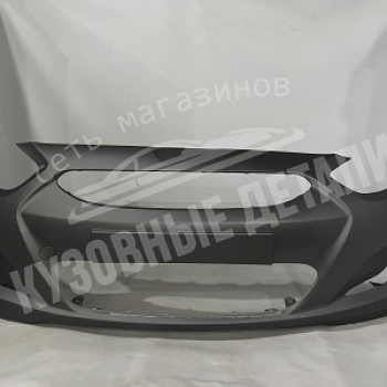 Бампер передний Hyundai Solaris (11) SAE Carbon Grey Серый металлик