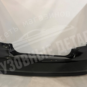 Бампер задний Chevrolet Aveo T250/Ravon R3 87U Pearl Black Черный металлик