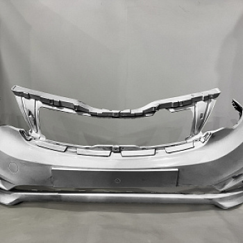 Бампер передний Kia Rio 2015 RHM Sleek Silver Серебристый