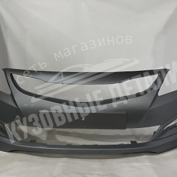 Бампер передний Hyundai Solaris (2015) SAE Carbon Grey Серый металлик