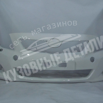 Бампер передний Toyota Corolla 150 дорест 040 Pure White Белый